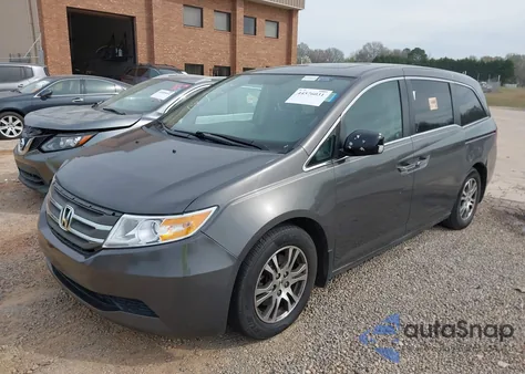 2012 Honda Odyssey Ex-L from USA, damaged, VIN 5FNRL5H64CB126954